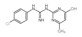N-(4-氯苯基)-n-(4-羟基-6-甲基嘧啶-2-基)胍结构式