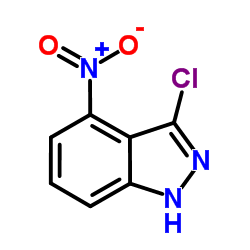 3-氯-4-硝基(1H)吲唑结构式