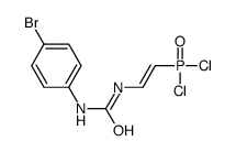 1-(4-bromophenyl)-3-[(E)-2-dichlorophosphorylethenyl]urea Structure