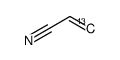 Acrylonitrile-3-13C Structure