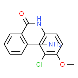 2-氨基-N-(3-氯-4-甲氧基苯基)苯甲酰胺结构式