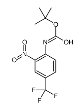 (2-Nitro-4-trifluoromethyl-phenyl)-carbamic acid tert-butyl ester Structure
