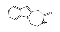 4-oxo-2,3,4,5-tetrahydro-1H-[1,4]-diazepino[4,5-a]indole结构式