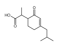 2-(4-isobutyl-2-oxo-3-cyclohexenyl)propionic acid结构式