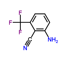 2-氨基-6-三氟甲基苯腈结构式