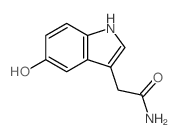 5-羟基吲哚-3-乙酰胺结构式