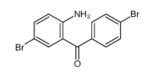 (2-amino-5-bromophenyl)-(4-bromophenyl)methanone结构式