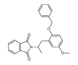 N-[2-(2-benzyloxy-5-methoxy-phenyl)-1-methyl-ethyl]-phthalimide Structure