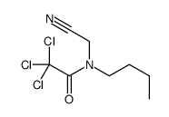 N-butyl-2,2,2-trichloro-N-(cyanomethyl)acetamide结构式