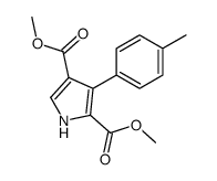 dimethyl 3-(4-methylphenyl)-1H-pyrrole-2,4-dicarboxylate Structure