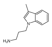 3-(3-methylindol-1-yl)propan-1-amine结构式