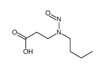 N-丁基-n-(2-羧基乙基)亚硝胺结构式