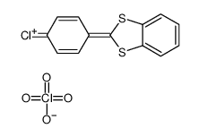 2-(4-chlorophenyl)-1,3-benzodithiol-3-ium,perchlorate结构式