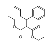 diethyl 2-(1-phenylbut-3-enyl)propanedioate结构式