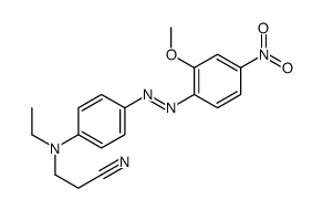 3-[N-ethyl-4-[(2-methoxy-4-nitrophenyl)diazenyl]anilino]propanenitrile Structure