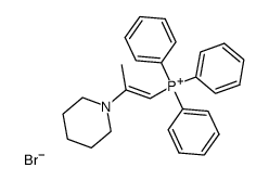 2-methyl-2-pyperidinovinyl(triphenyl)phosphonium bromide Structure