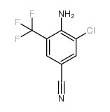 4-氨基-3-氯-5-三氟甲基苯腈结构式