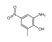 2-氨基-6-甲基-4-硝基苯酚结构式