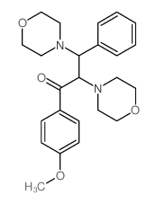 1-(4-methoxyphenyl)-2,3-dimorpholin-4-yl-3-phenylpropan-1-one Structure