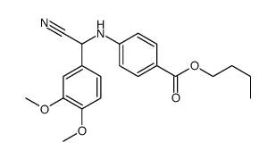 butyl 4-[[cyano-(3,4-dimethoxyphenyl)methyl]amino]benzoate Structure