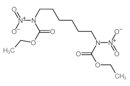 ethyl N-[6-(ethoxycarbonyl-nitro-amino)hexyl]-N-nitro-carbamate结构式