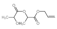 Propanoic acid,2-hydroxy-, 1-methyl-2-oxo-2-(2-propen-1-yloxy)ethyl ester Structure