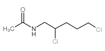 N-乙酰基-1-氨基-2,5-二氯戊烷结构式