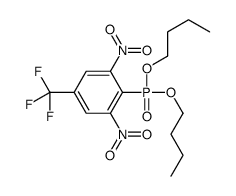 2-dibutoxyphosphoryl-1,3-dinitro-5-(trifluoromethyl)benzene结构式