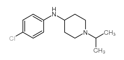 N-(4-氯苯基)-1-(1-甲基乙基)-4-哌啶胺结构式