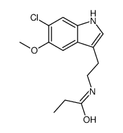 N-[2-(6-Chloro-5-methoxy-1H-indol-3-yl)ethyl]propionamide Structure