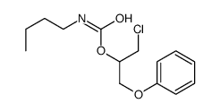(1-chloro-3-phenoxypropan-2-yl) N-butylcarbamate Structure