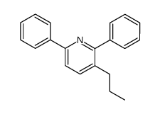 3-n-propyl-2,6-diphenylpyridine Structure