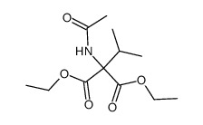 diethyl 2-N-acetylamino-2-isopropylmalonate Structure