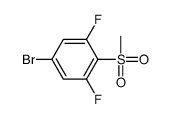 5-bromo-1,3-difluoro-2-methylsulfonylbenzene Structure