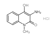 3-氨基-4-羟基-1-甲基喹啉-2(1H)-酮盐酸盐结构式
