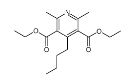 diethyl 2,6-dimethyl-4-n-butylpyridine-3,5-dicarboxylate Structure