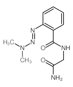 Benzamide, N-(2-amino-2-oxoethyl)-2-(3,3-dimethyl-1-triazenyl)- Structure
