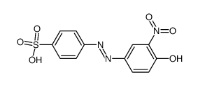 2-nitro-4-(4'-sulfophenylazo)-phenol Structure