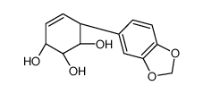 (1R,2R,3S,6S)-6-(1,3-benzodioxol-5-yl)cyclohex-4-ene-1,2,3-triol结构式