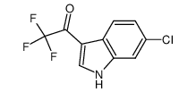 1-(6-chloro-1H-indol-3-yl)-2,2,2-trifluoroethanone结构式