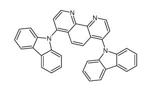 4,7-二(9H-咔唑-9-基)-1,10-菲咯啉结构式