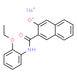 sodium N-(2-ethoxyphenyl)-3-hydroxynaphthalene-2-carboxamidate结构式