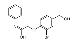 2-[2-BROMO-4-(HYDROXYMETHYL)PHENOXY]-N-PHENYL-ACETAMIDE Structure