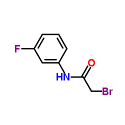 2-溴-N-(3-氟苯基)乙酰胺结构式