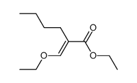 ethyl α-(ethoxymethylene)caproate结构式