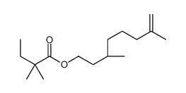 [(3R)-3,7-dimethyloct-7-enyl] 2,2-dimethylbutanoate Structure