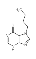 6H-Purine-6-thione,7-butyl-1,7-dihydro-结构式