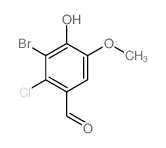3-bromo-2-chloro-4-hydroxy-5-methoxy-benzaldehyde picture