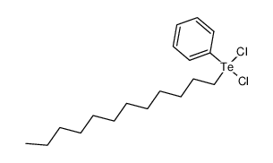 dichloro(dodecyl)phenyltellurium结构式