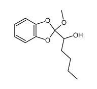 1-(2'-methoxy-1',3'-benzodioxol-2'-yl)pentan-1-ol Structure